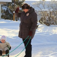 Sniega diena bērnudārzā.