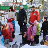 Sniega diena bērnudārzā.