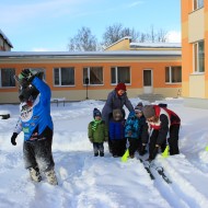 Sniega diena bērnudārzā.