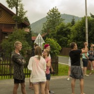 Madlienas pūtēju orķestris un dejotāji Budapeštā