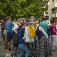 Madlienas pūtēju orķestris un dejotāji Budapeštā