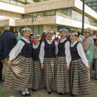 Madlienas pūtēju orķestris un dejotāji Budapeštā