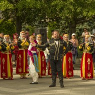 Madlienas pūtēju orķestris un dejotāji Budapeštā