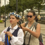 Madlienas pūtēju orķestris un dejotāji Budapeštā