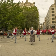 Madlienas pūtēju orķestris un dejotāji Budapeštā