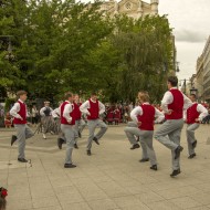 Madlienas pūtēju orķestris un dejotāji Budapeštā