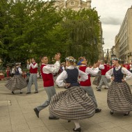 Madlienas pūtēju orķestris un dejotāji Budapeštā