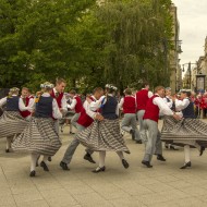 Madlienas pūtēju orķestris un dejotāji Budapeštā