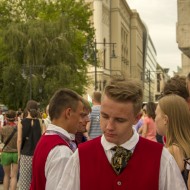 Madlienas pūtēju orķestris un dejotāji Budapeštā