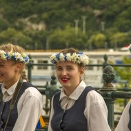 Madlienas pūtēju orķestris un dejotāji Budapeštā